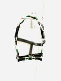"Mini Shetland leather head collar polo green and cream – Sui Saddlery"