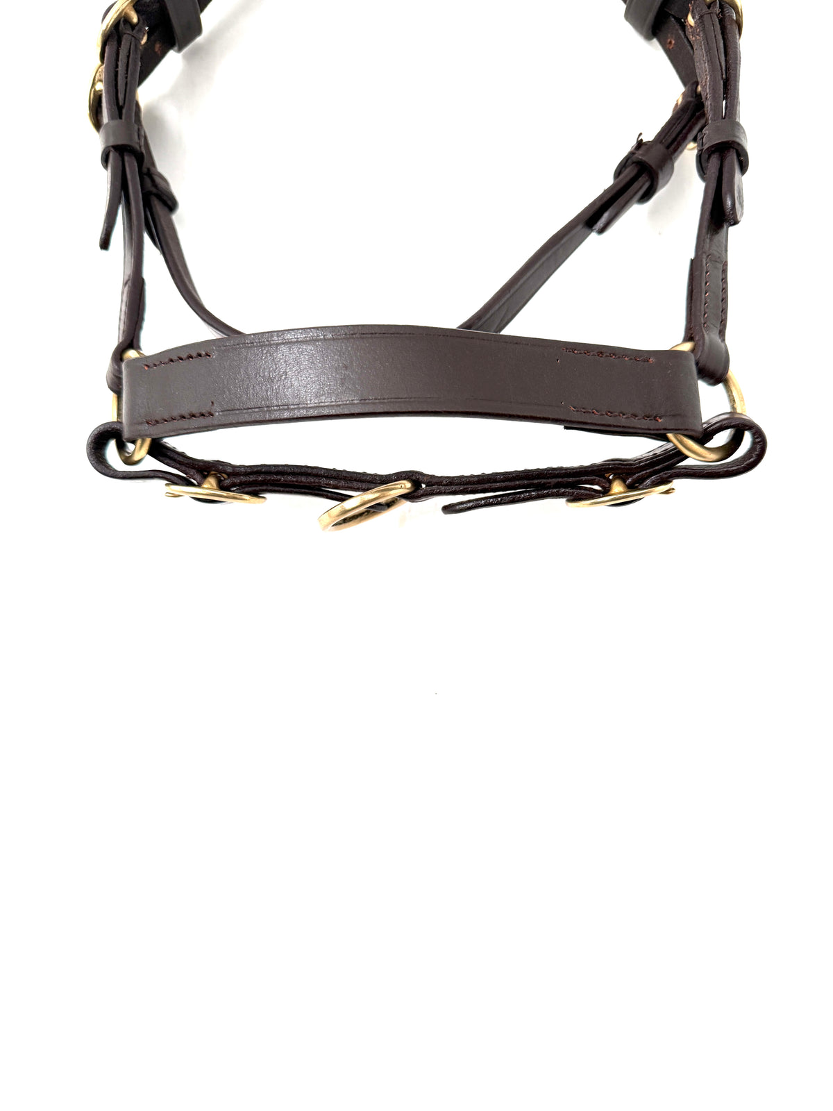 In-Hand Show Bridle – Brass Fittings, Mini Shetland to Pony