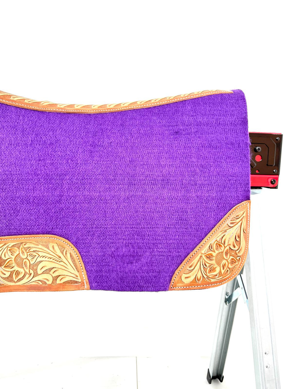 Purple quilted western saddle pad for full size horse – Sui Saddlery"