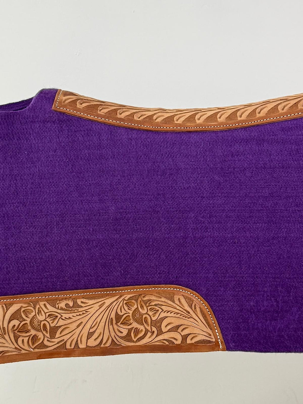 "Western saddle pad purple full size front view – Sui Saddlery"
