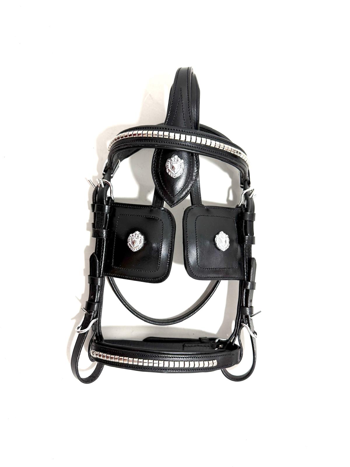 "Mini Shetland driving harness XS miniature pony brown leather – Sui Saddlery"