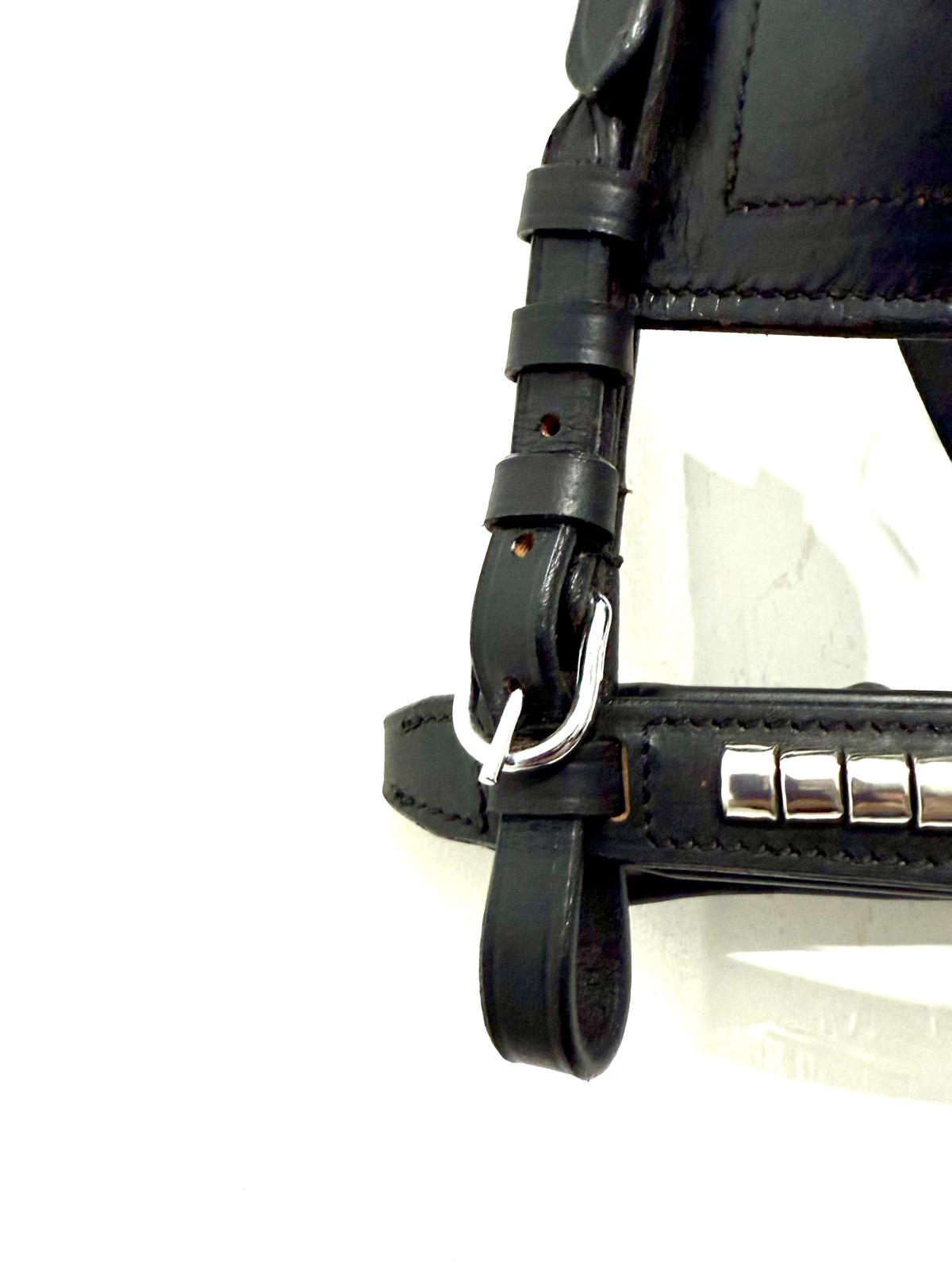 Mini Shetland Blinkered Driving Bridle – Black or Brown