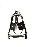 "X-full size blinkered driving bridle black leather heavy horse – Sui Saddlery"