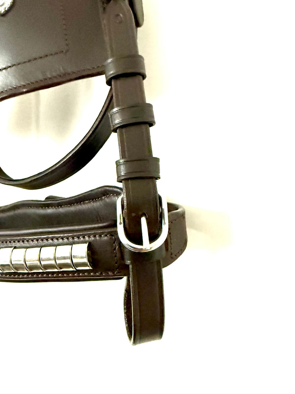 Blinkered Driving Bridle – Pony Cob Full, Black & Brown