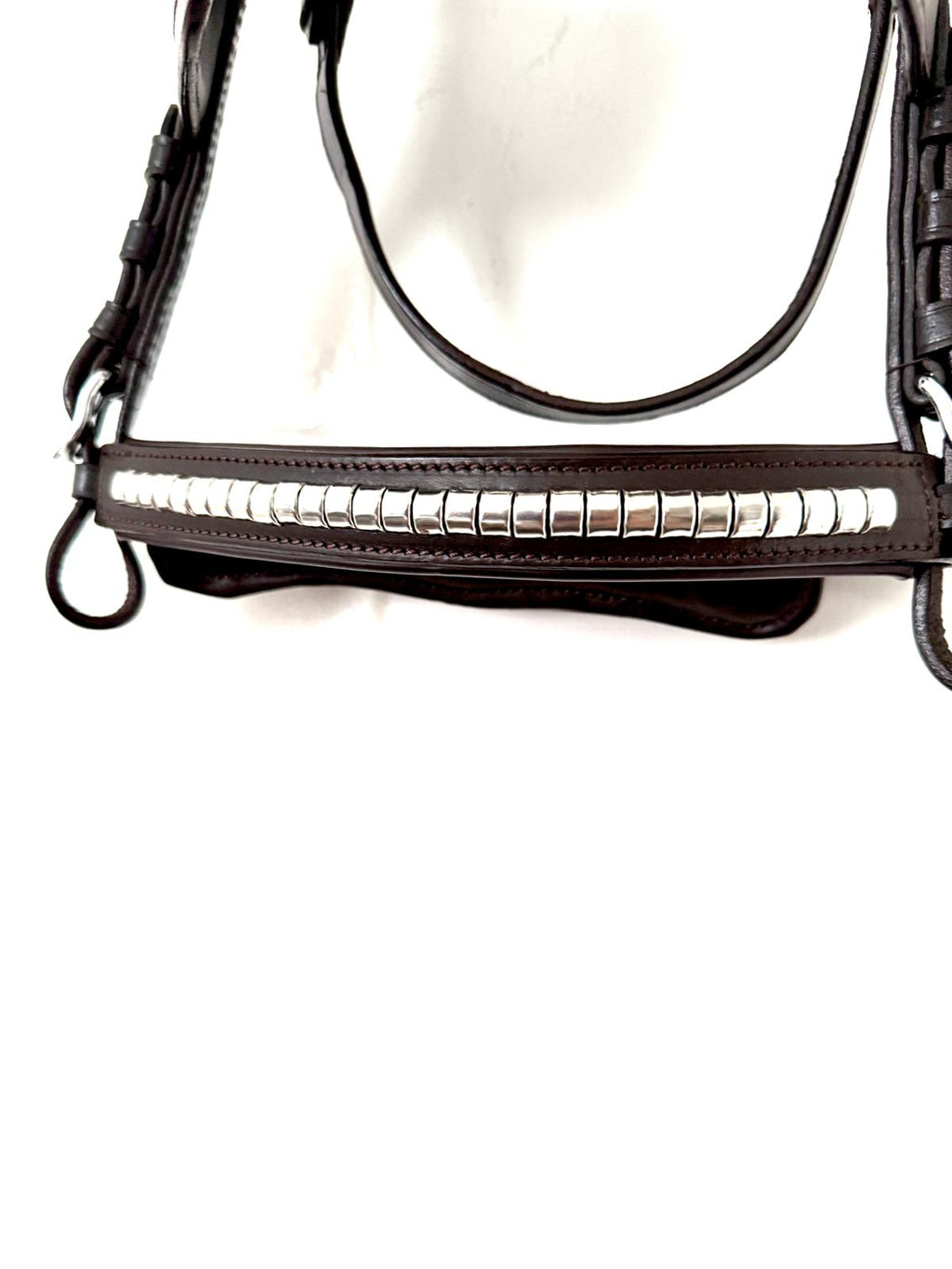 "Shetland blinkered driving bridle brown leather clincher – Sui Saddlery"
