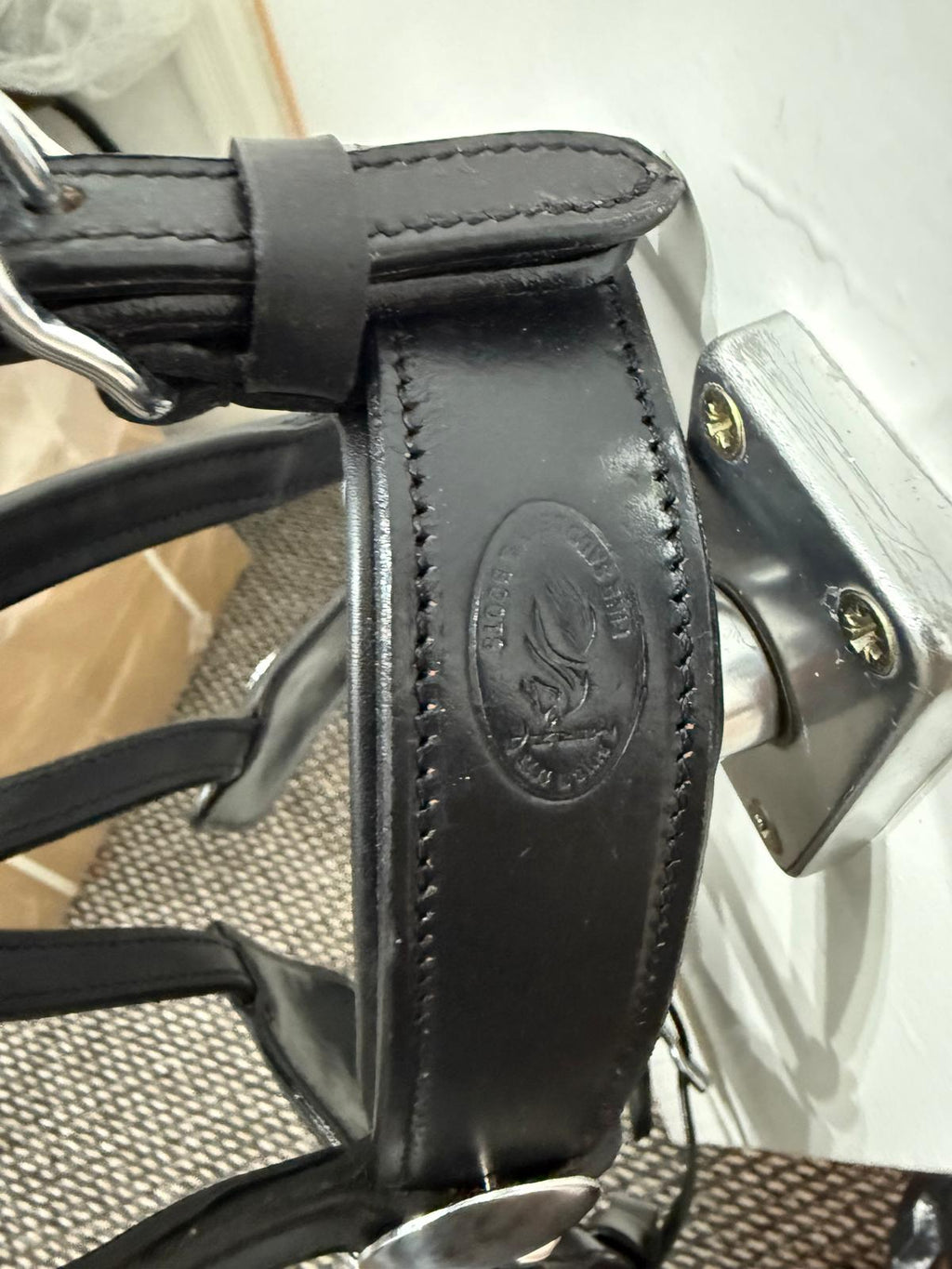 "Clincher browband driving bridle for Shetland pony brown – Sui Saddlery"