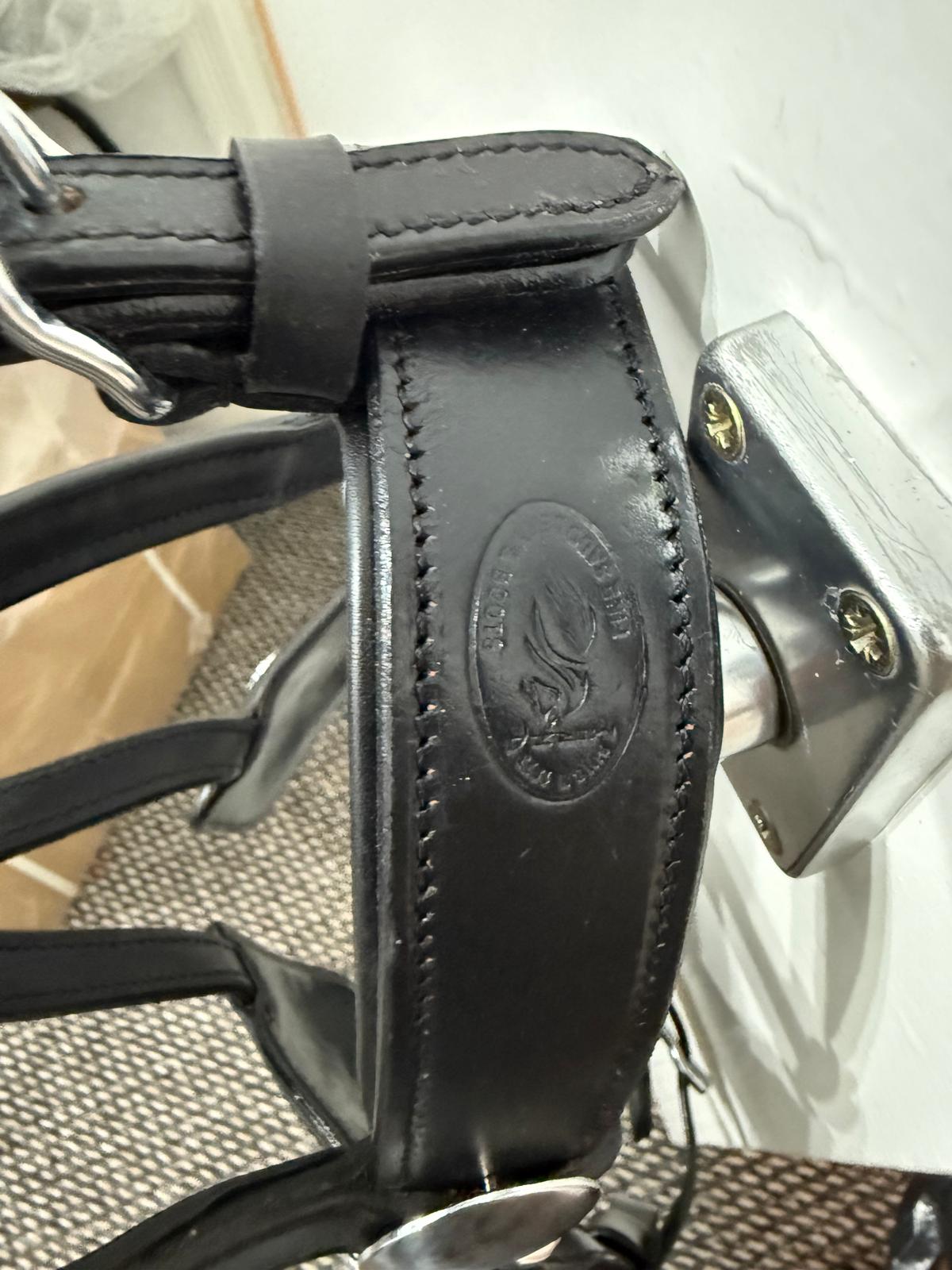 "Clincher browband driving bridle for Shetland pony brown – Sui Saddlery"