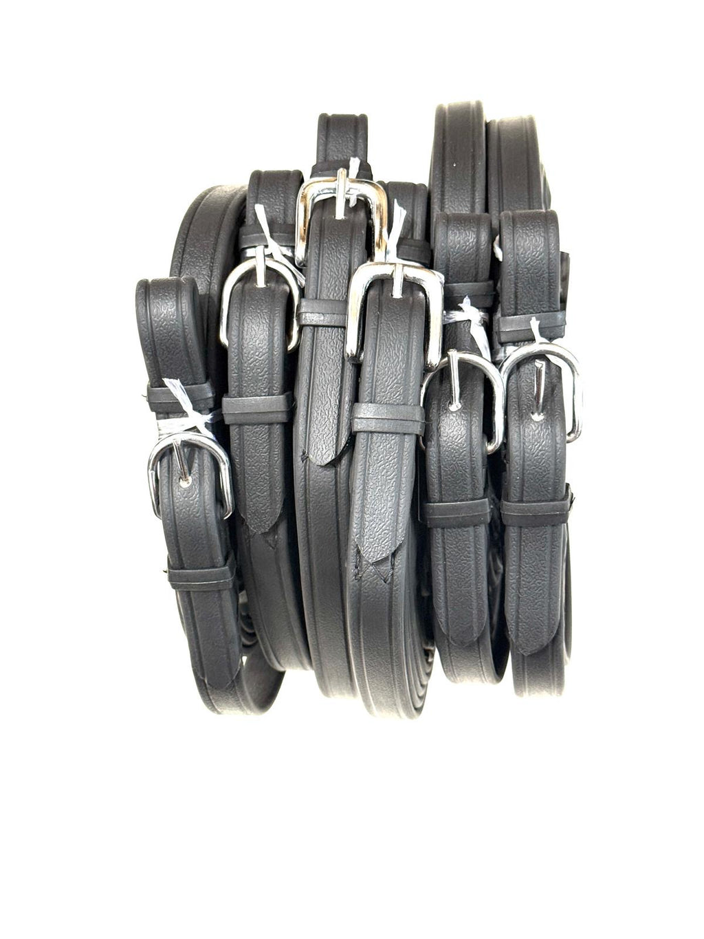 "Biothane driving reins buckle and clip detail black – Sui Saddlery"