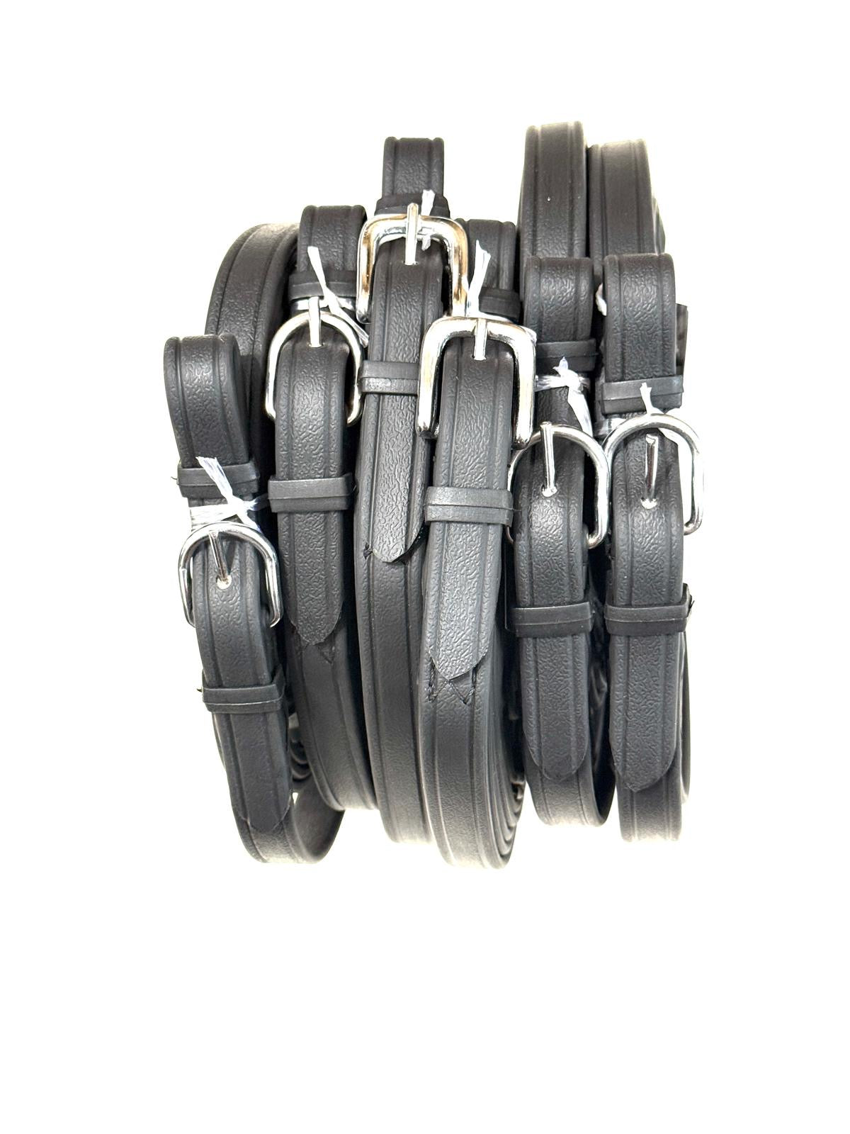 "Biothane driving reins buckle and clip detail black – Sui Saddlery"